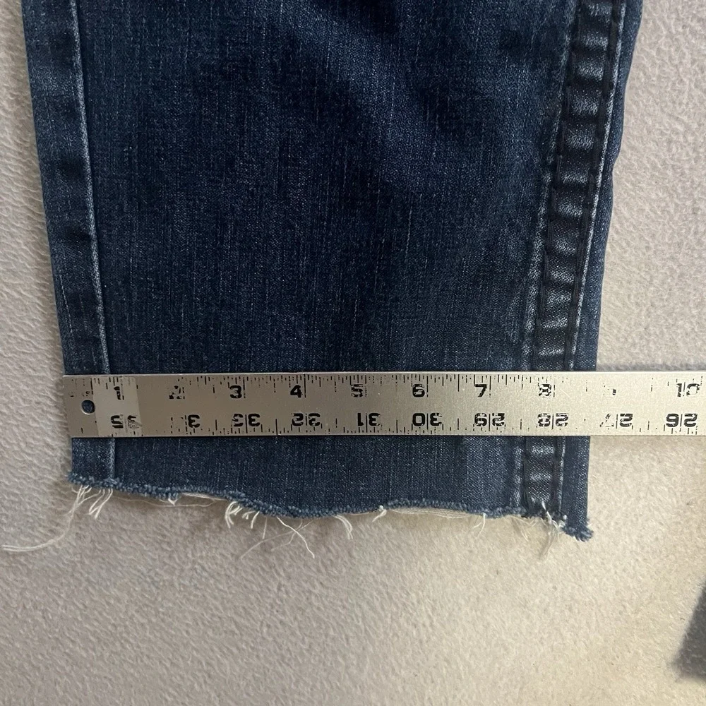 Vintage True Religion Ricky Super T Jeans Men's 36x28 Flap Pocket Raw Hem